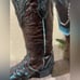 Ariat Chocolate & Turquoise Leather Woman’s Cowboy Boots Style 10008754 size 7B