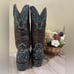 Ariat Chocolate & Turquoise Leather Woman’s Cowboy Boots Style 10008754 size 7B