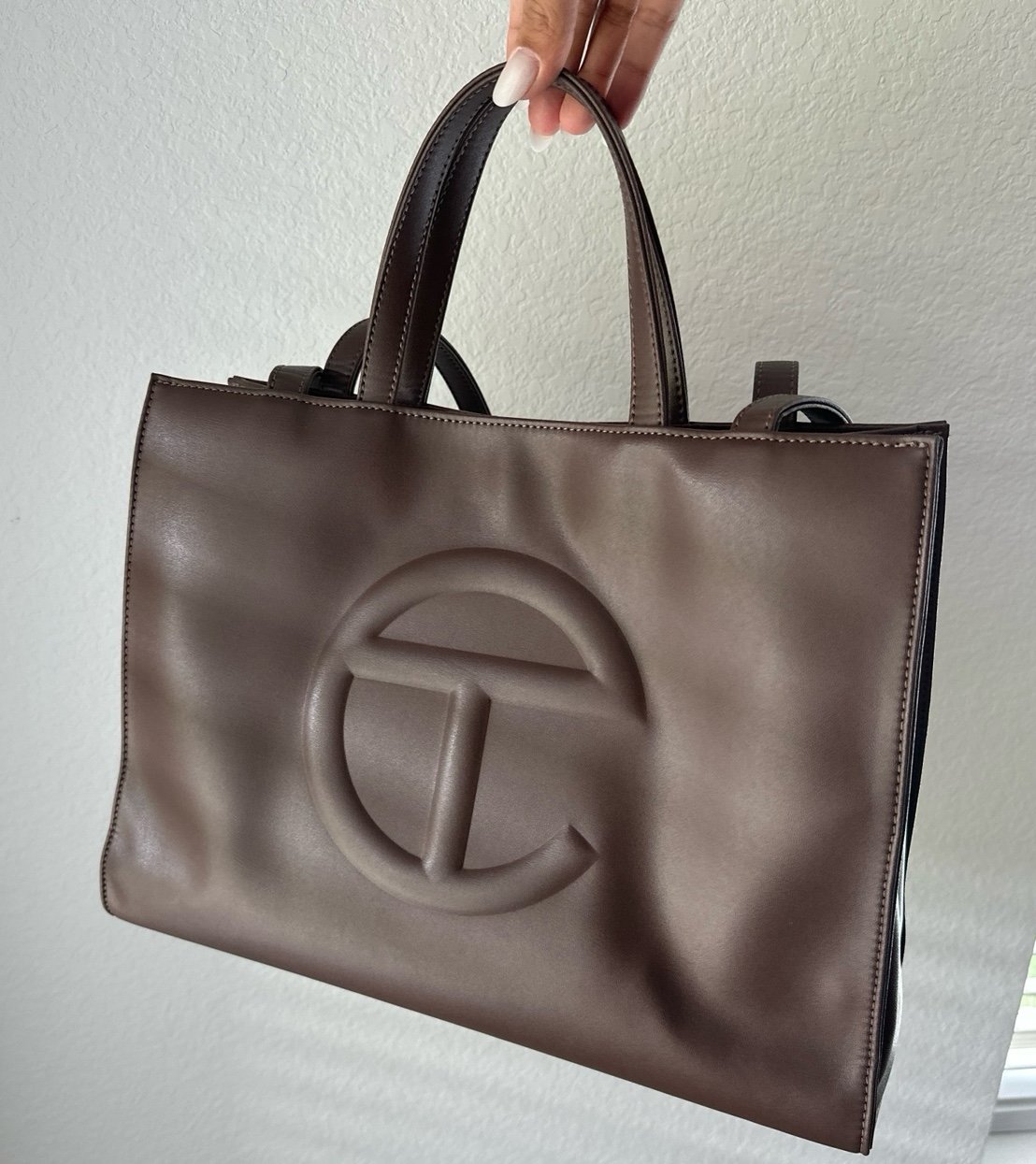 Telfar Medium Chocolate Brown Shopping Bag