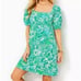 New Lilly Pulitzer Women's Delaney Short Sleeve Dress - Botanical Green Safari S