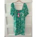 New Lilly Pulitzer Women's Delaney Short Sleeve Dress - Botanical Green Safari S