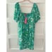 New Lilly Pulitzer Women's Delaney Short Sleeve Dress - Botanical Green Safari S