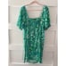 New Lilly Pulitzer Women's Delaney Short Sleeve Dress - Botanical Green Safari S
