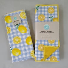 Martha Stewart Lemon Dish Towels ans Mats