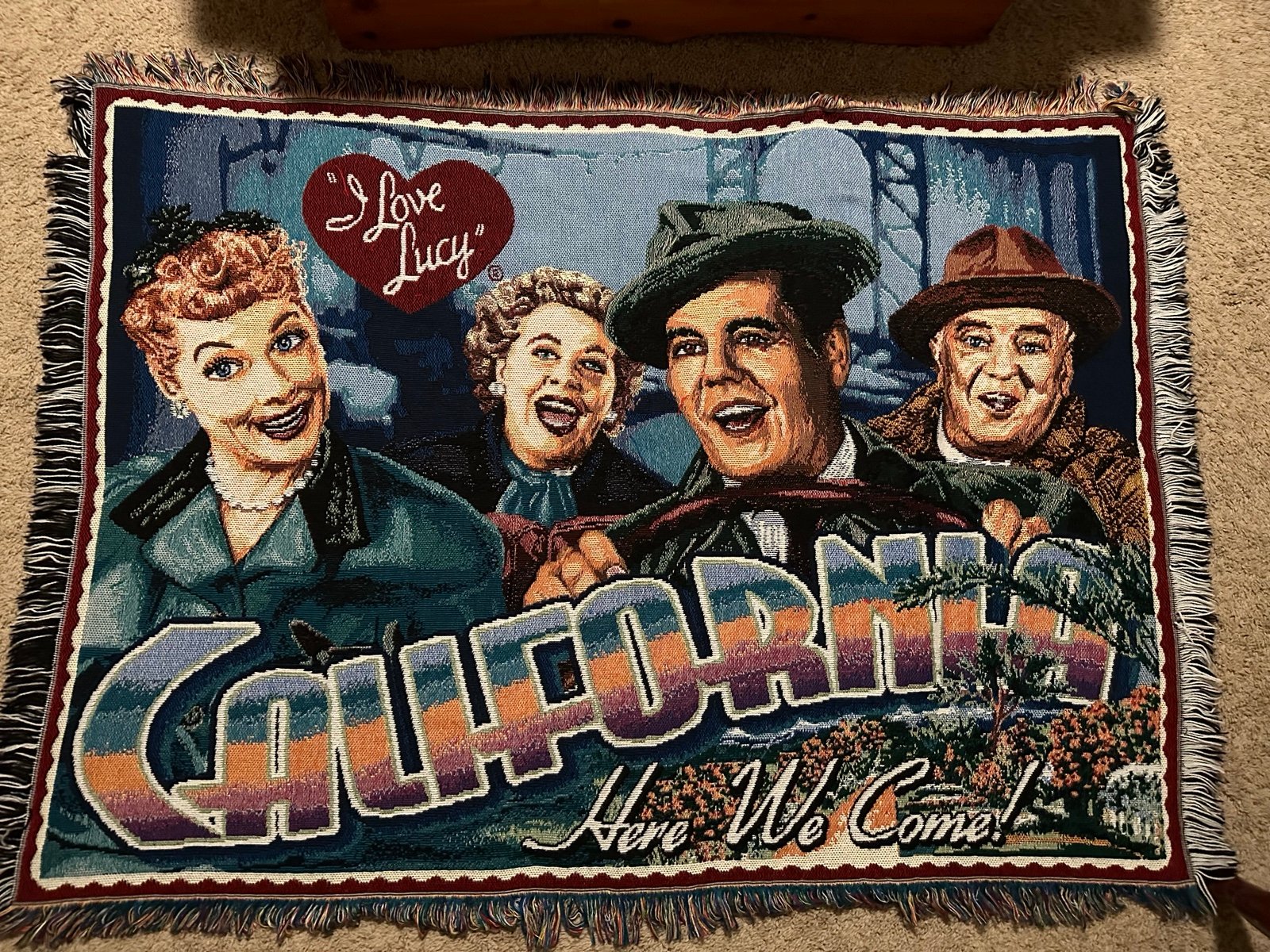 I Love Lucy Blanket