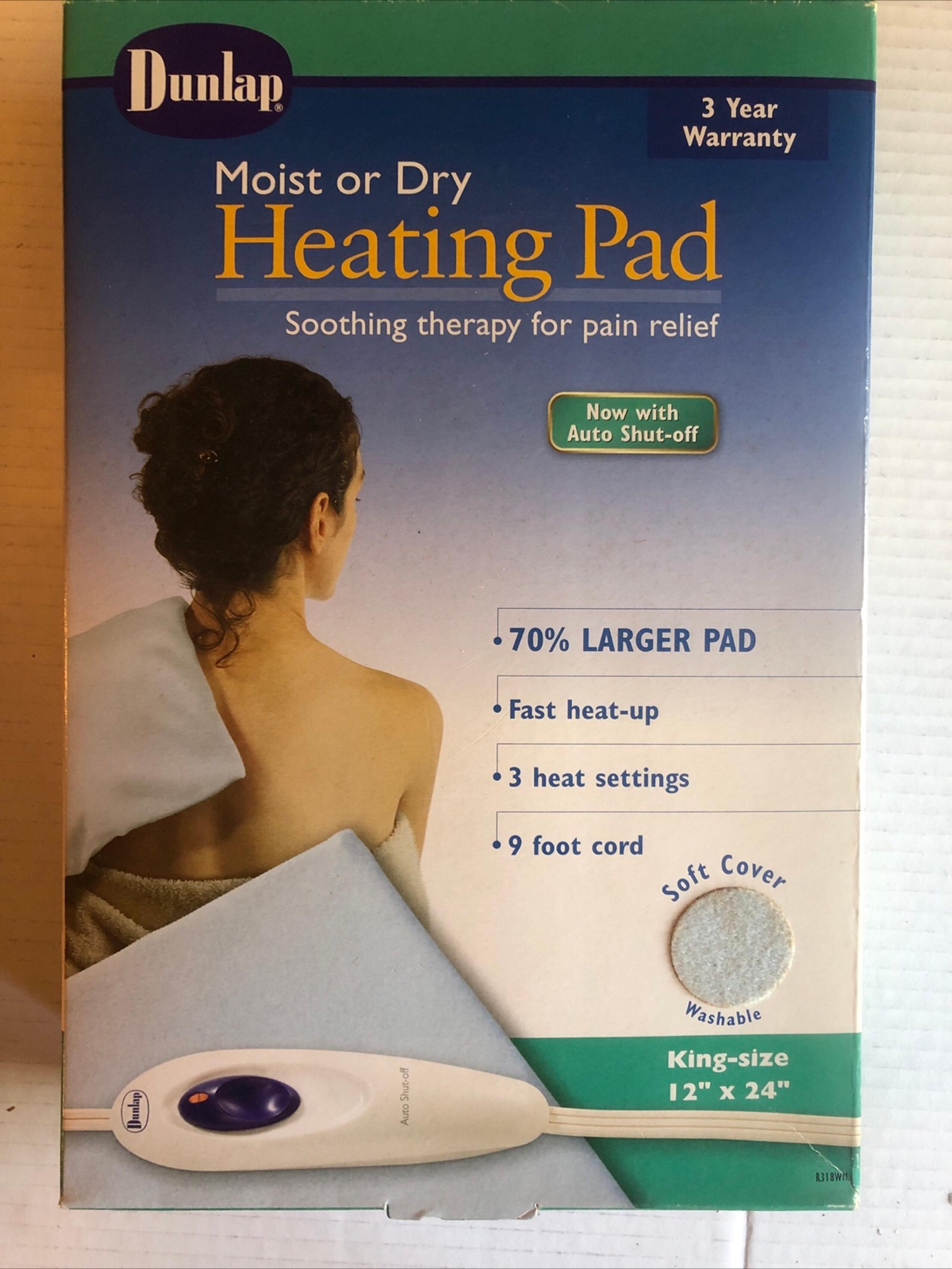 Heating pad moist and dry