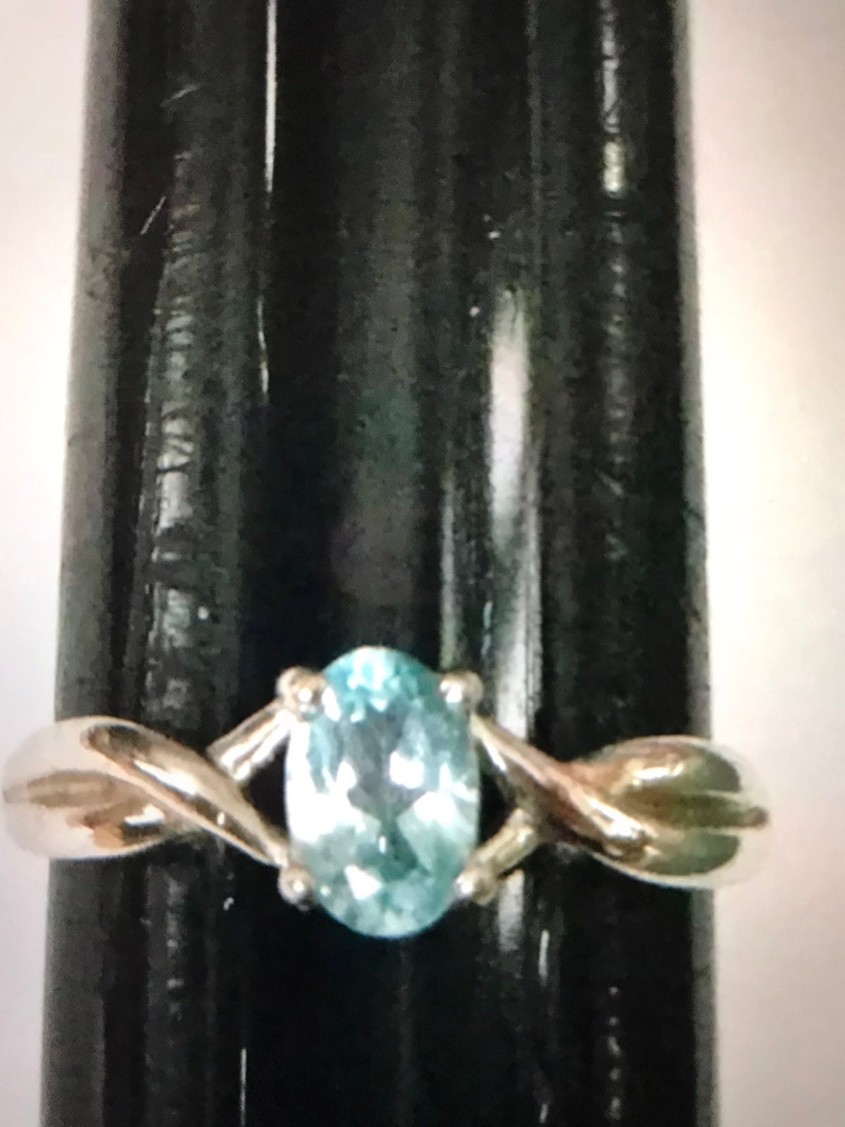 VINTAGE STERLING SILVER ROSS SIMMONS BLUE STONE RING