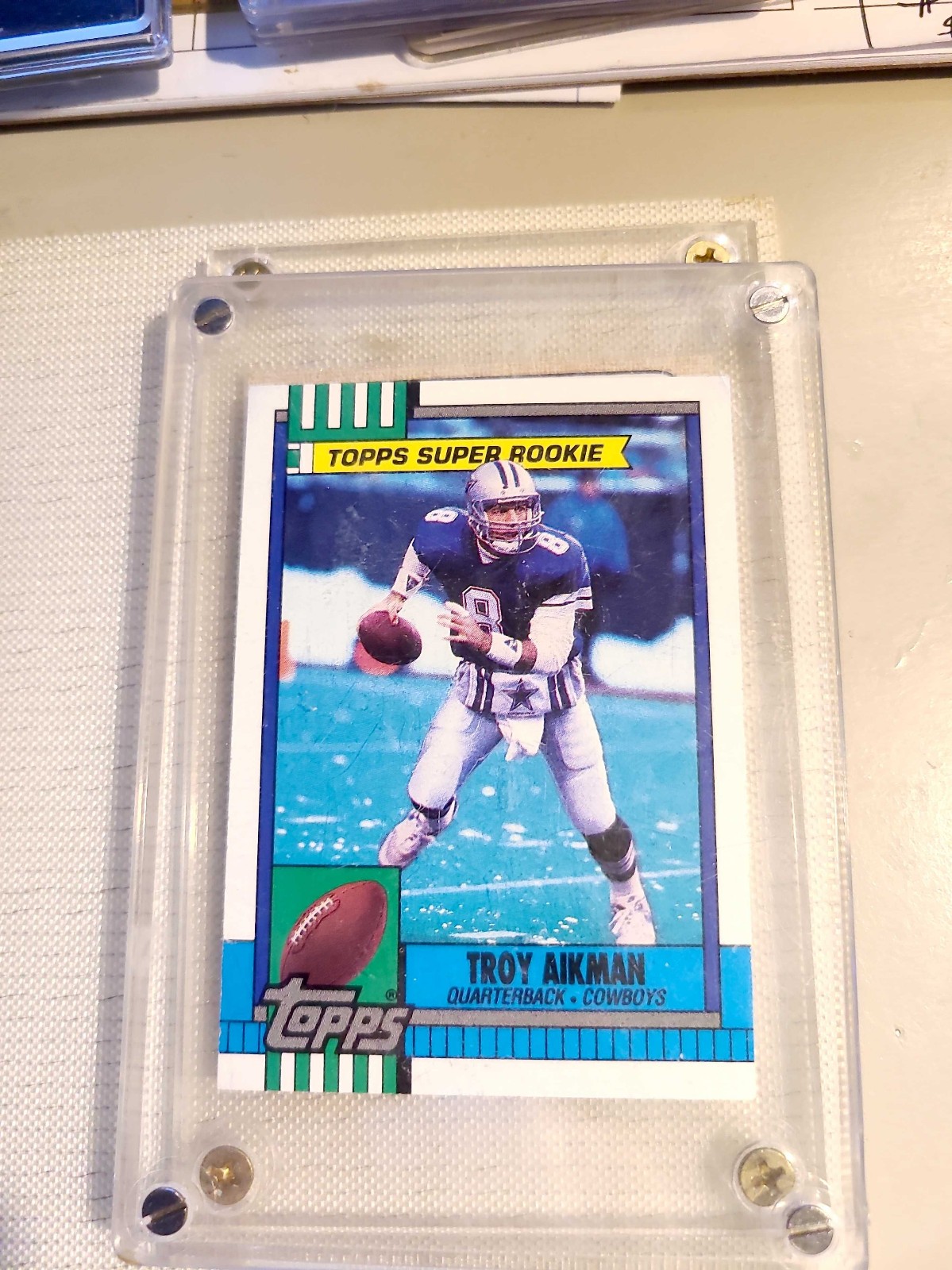 Troy Aikman Super rookie card