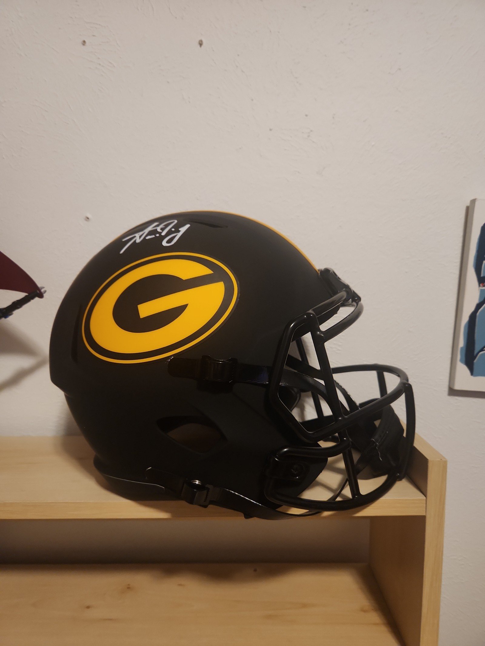 Aaron Jones Signed Full Size Replica Green Bay Packers NFL Football Helmet
