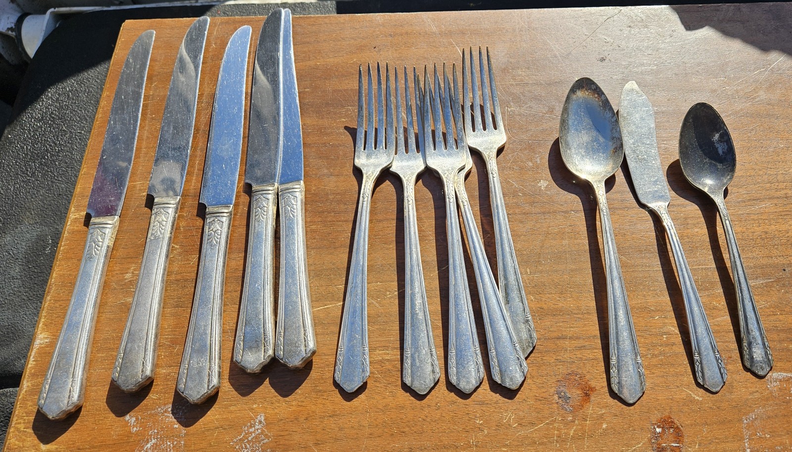 Set of 13Pcs Wm. A. Rogers A1 Plus Oneida LTD Nuart Silverplate
