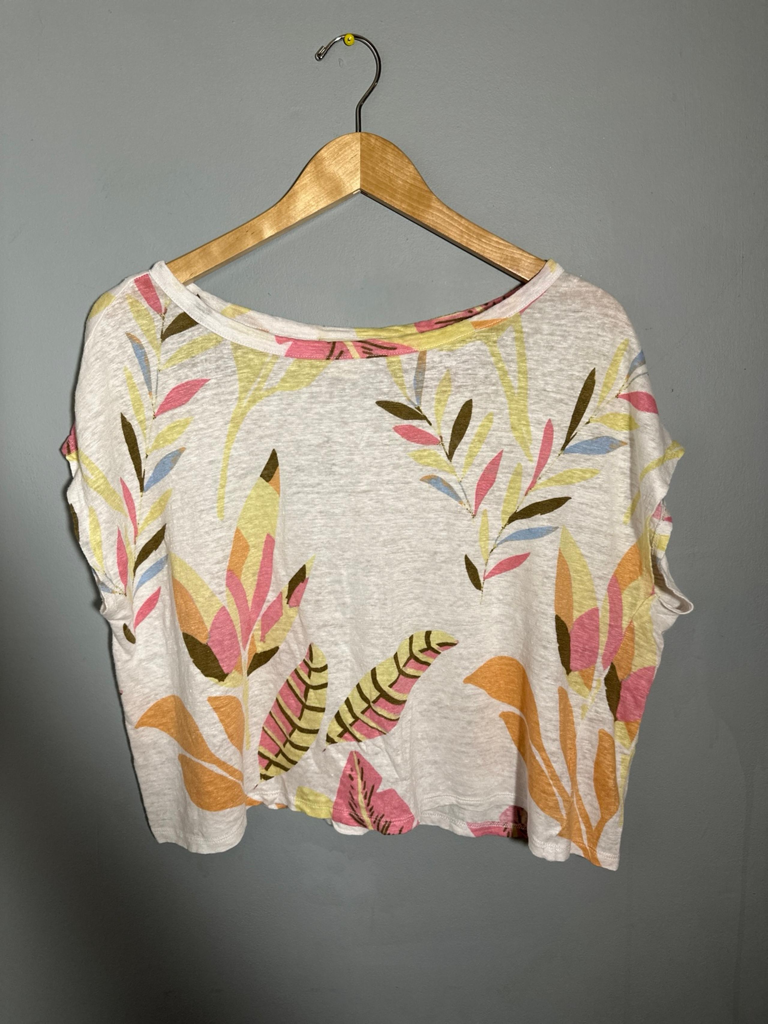 Cynthia Rowley 100% linen tee