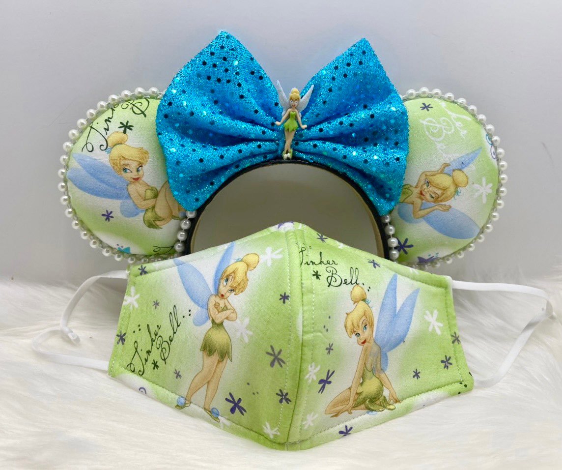 Disney Vintage Tinkerbell ears mask set