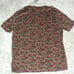 Perry Ellis Mens sz. XL Button Collar Vintage 90s Shirt Floral Flower Brown Red