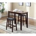 3-Piece Marble Counter Height Table & Stools Set