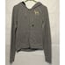 Pink Victoria's Secret Gray Peace Sign Gold Bejeweled Zip Hoodie Women's Large