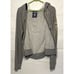 Pink Victoria's Secret Gray Peace Sign Gold Bejeweled Zip Hoodie Women's Large