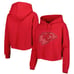 NWT Women's Kansas City Chiefs Cuce Red Crystal Logo Cropped Pullover Hoodie 3X