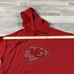 NWT Women's Kansas City Chiefs Cuce Red Crystal Logo Cropped Pullover Hoodie 3X