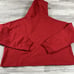 NWT Women's Kansas City Chiefs Cuce Red Crystal Logo Cropped Pullover Hoodie 3X