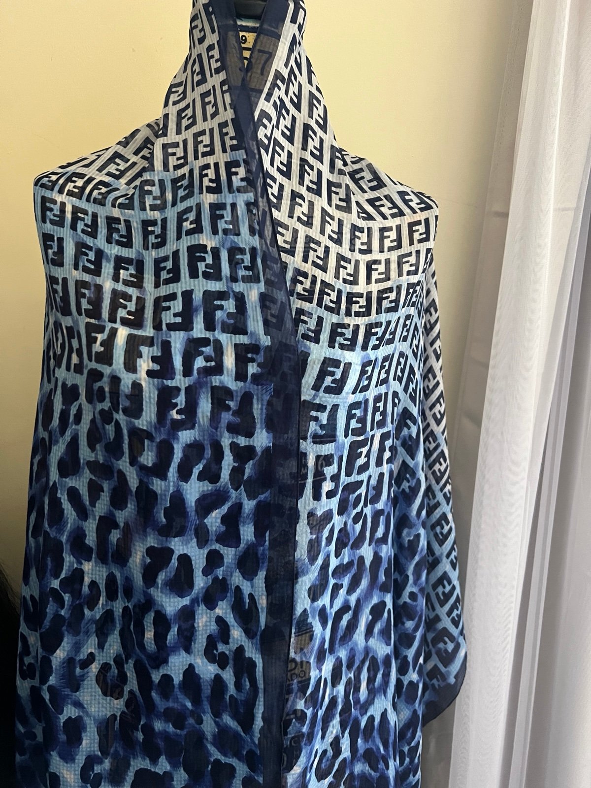 Fendi Scarf. 100% Silk. Made in Italy. 69” Length. 26.5” Width Fendi monogram.