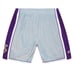 Mitchell Ness Los Angeles Lakers Hardwood Classics NBA 75TH Silver Shorts