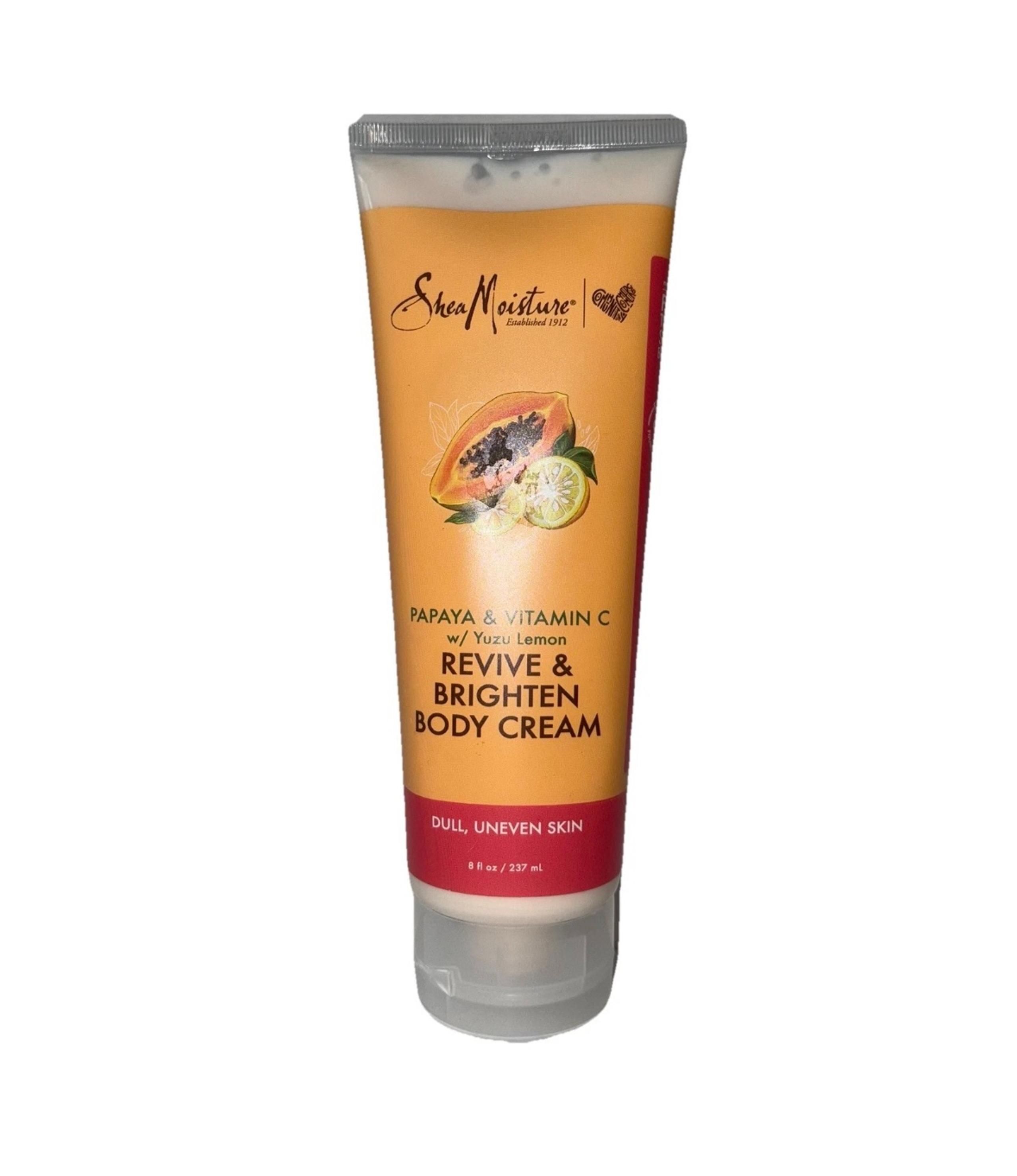 NEW Discontinued Shea Moisture Papaya Vitamin C Body Cream 8oz Brighten Skin