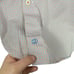 David Donahue Dobby Check Dress Shirt in White/Blue/Orange Size 16