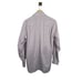 David Donahue Dobby Check Dress Shirt in White/Blue/Orange Size 16