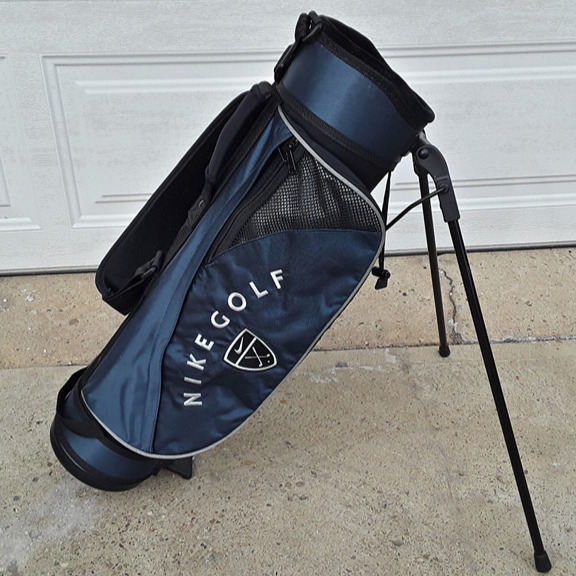 NIKE Youth Golf Bag 3-Way Carry Stand Birdie Blue Junior Kids 27” BG0074 VGC
