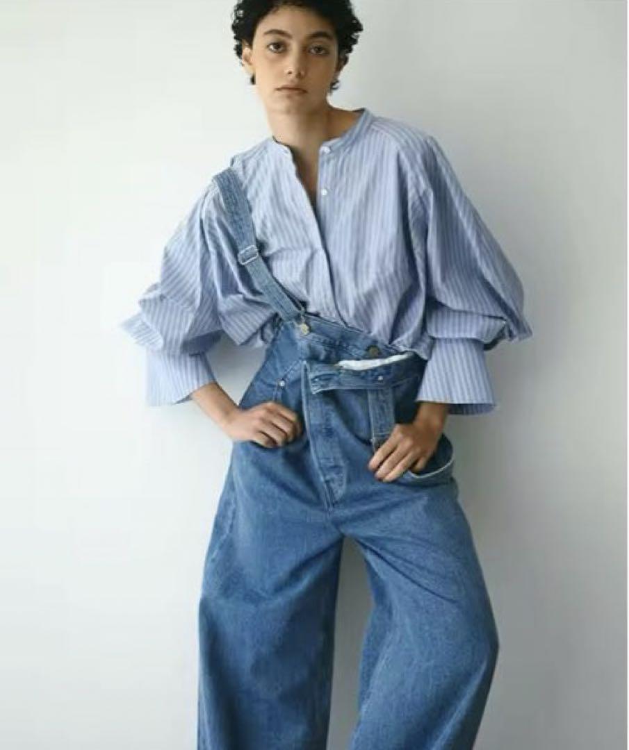 etre 'tokyo ×edwin EDWIN×ETRE TOKYO 2-way high-rise suspender denim pants