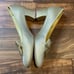 60s vtg Gold Shoes w Bow