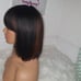 8 inch highlighted bob bang wig