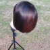8 inch highlighted bob bang wig