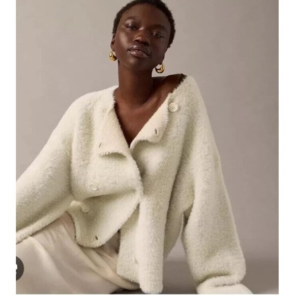 NWT J.Crew Collection Oversized Double-faced Wool-blend Cardigan Jacket XL