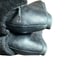 Gentle Souls Barnesicle Wedge leather boots with fur black size 7 1/2