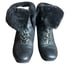 Gentle Souls Barnesicle Wedge leather boots with fur black size 7 1/2