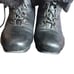 Gentle Souls Barnesicle Wedge leather boots with fur black size 7 1/2