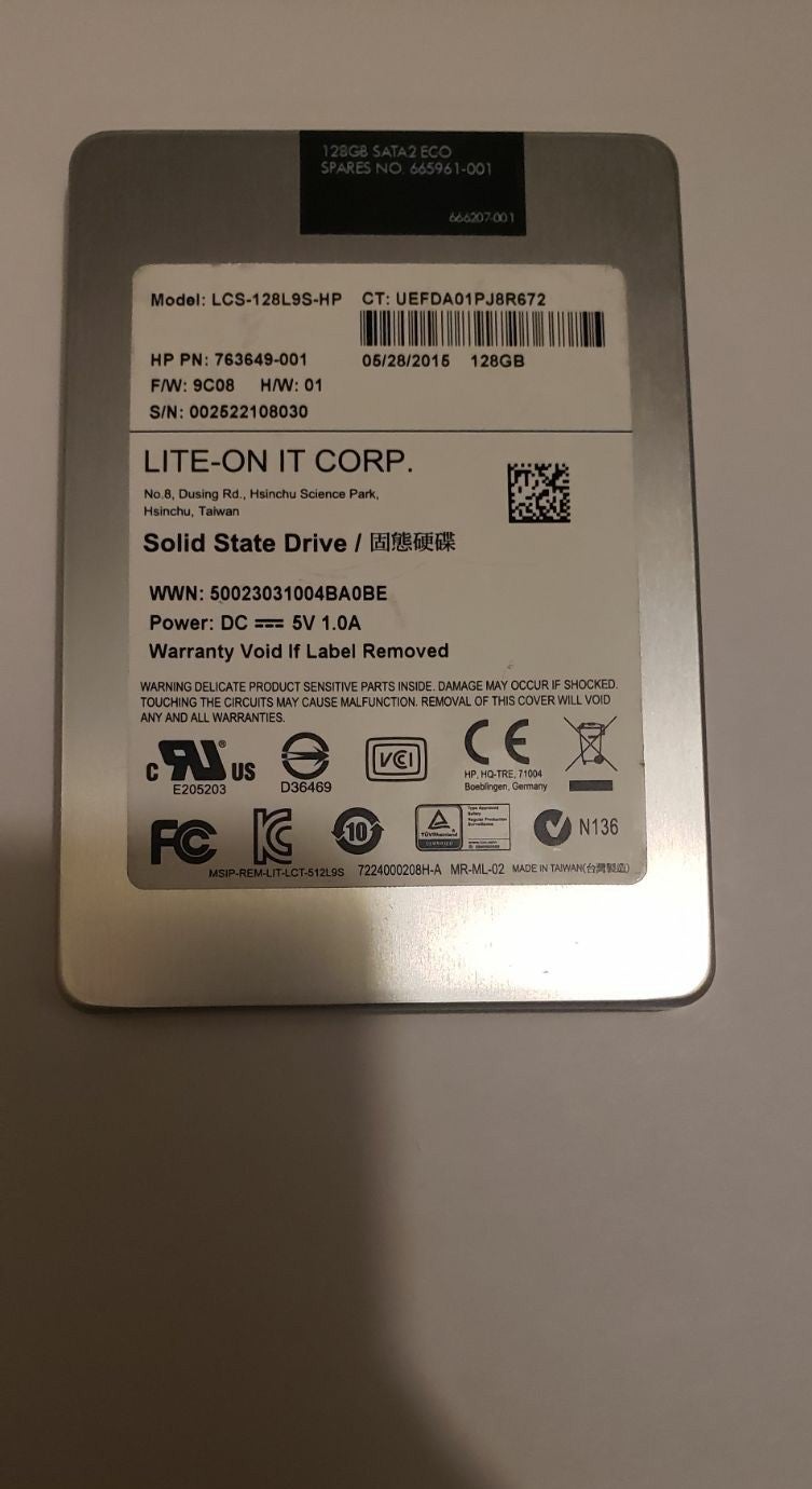 Bundle of 3 Lite-ON 128GB SSDs
