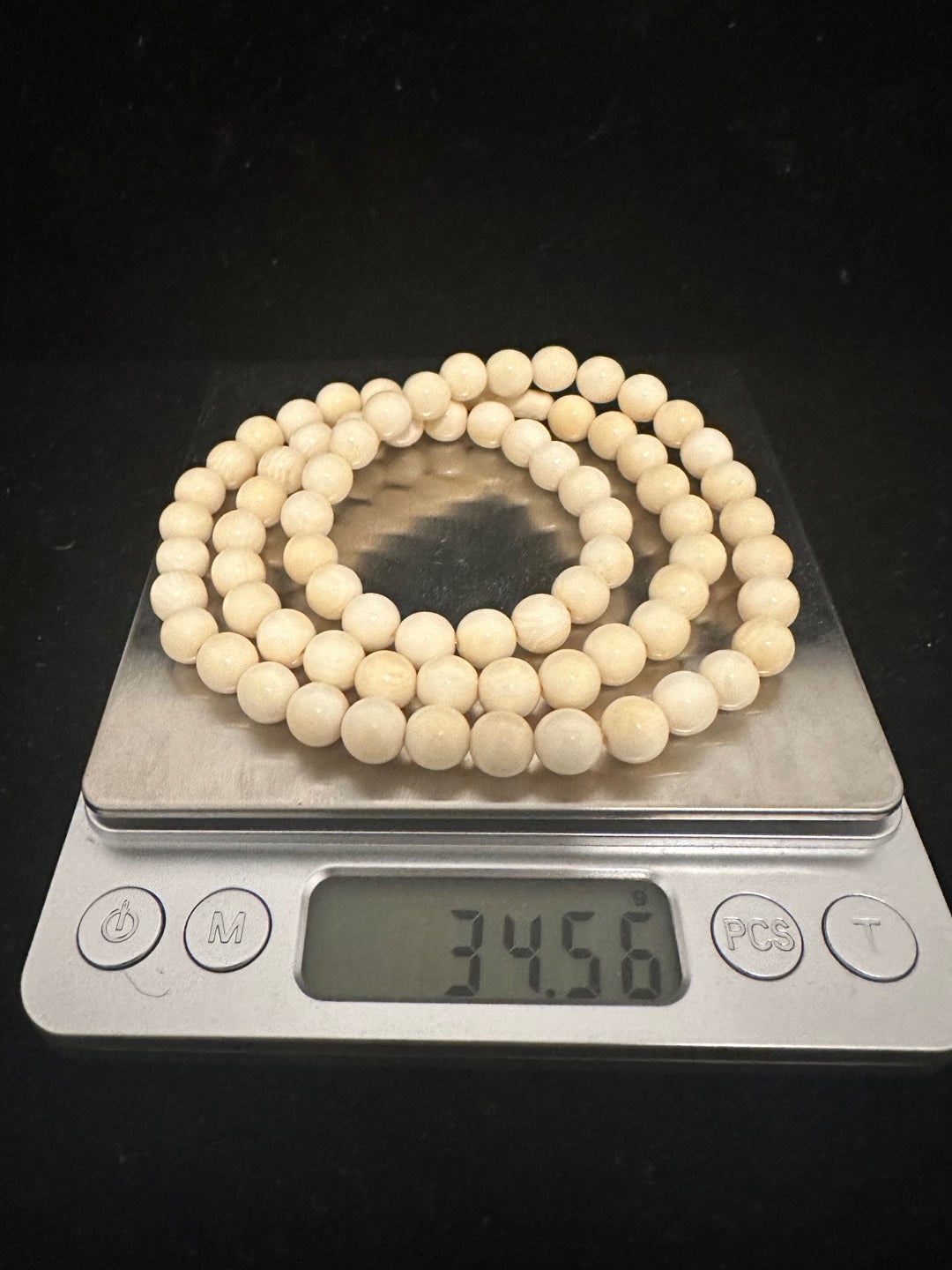 Carved Bovine Bone Necklace
