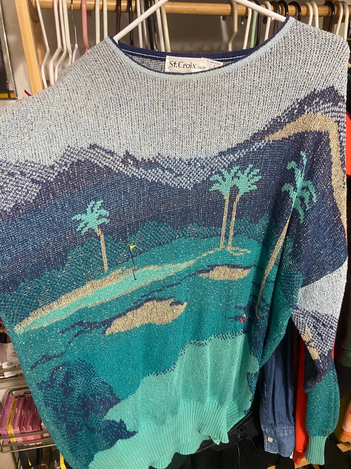 Vintage golf sweater