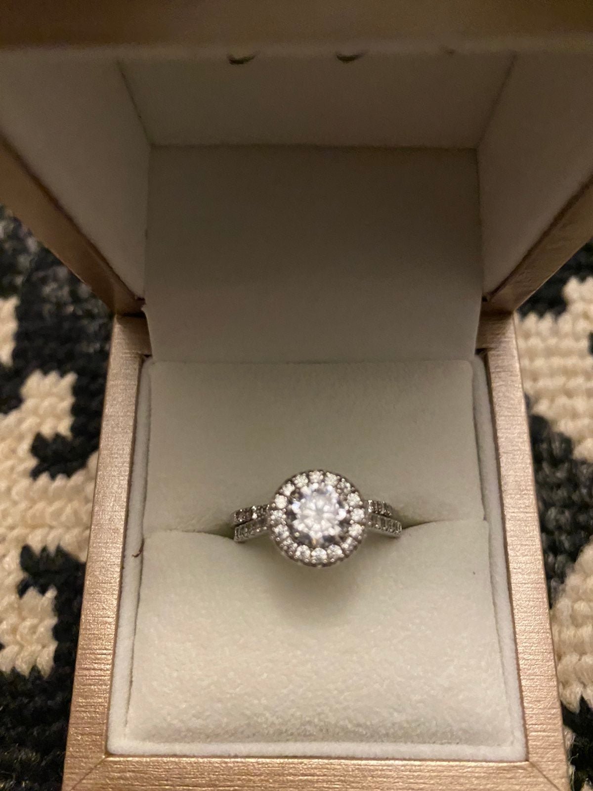 Wedding Ring & Band Set