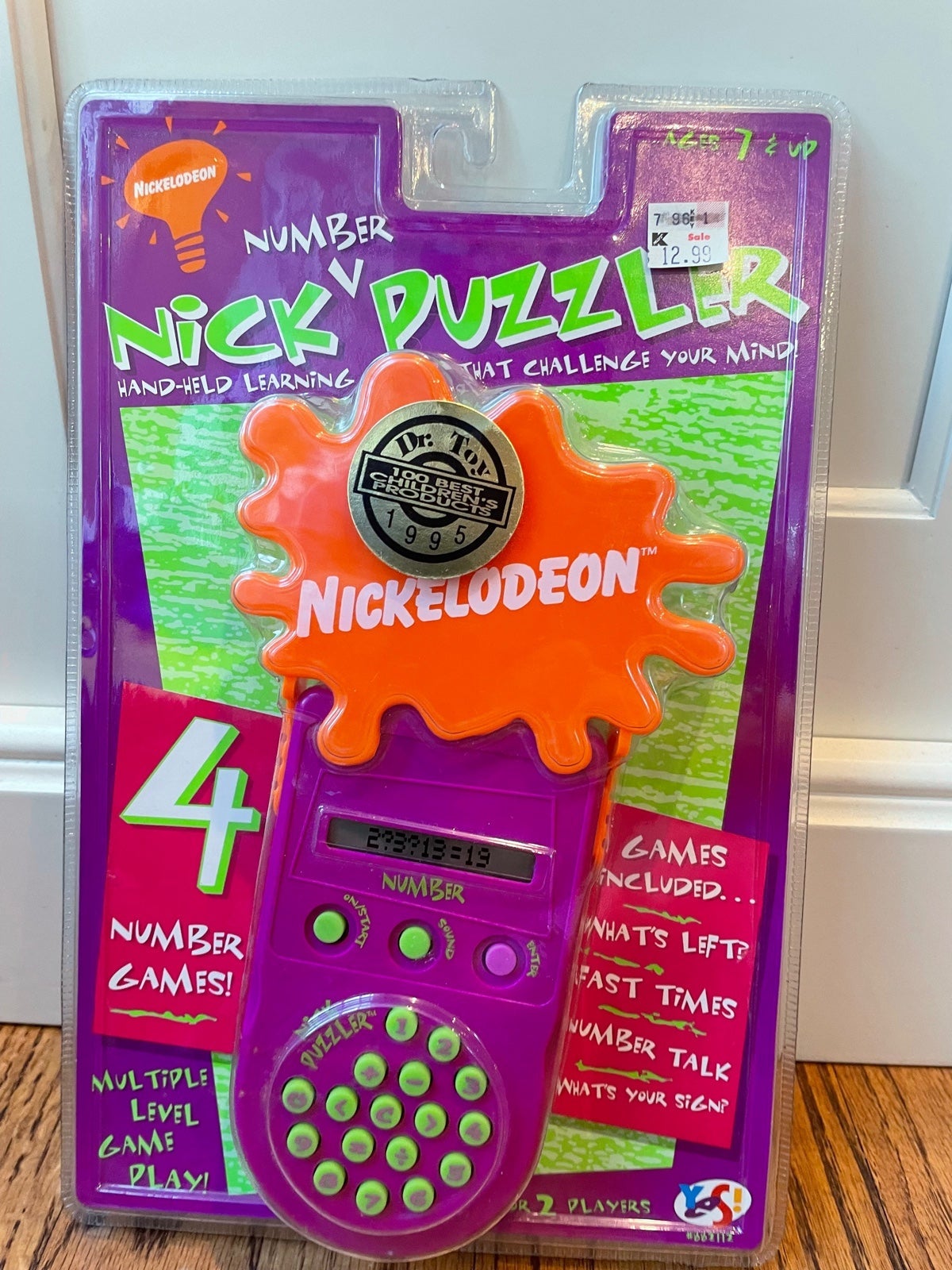 Vintage Nickelodeon 1995 Nick Puzzler Handheld Puzzle Game Toy New Sealed. Condi