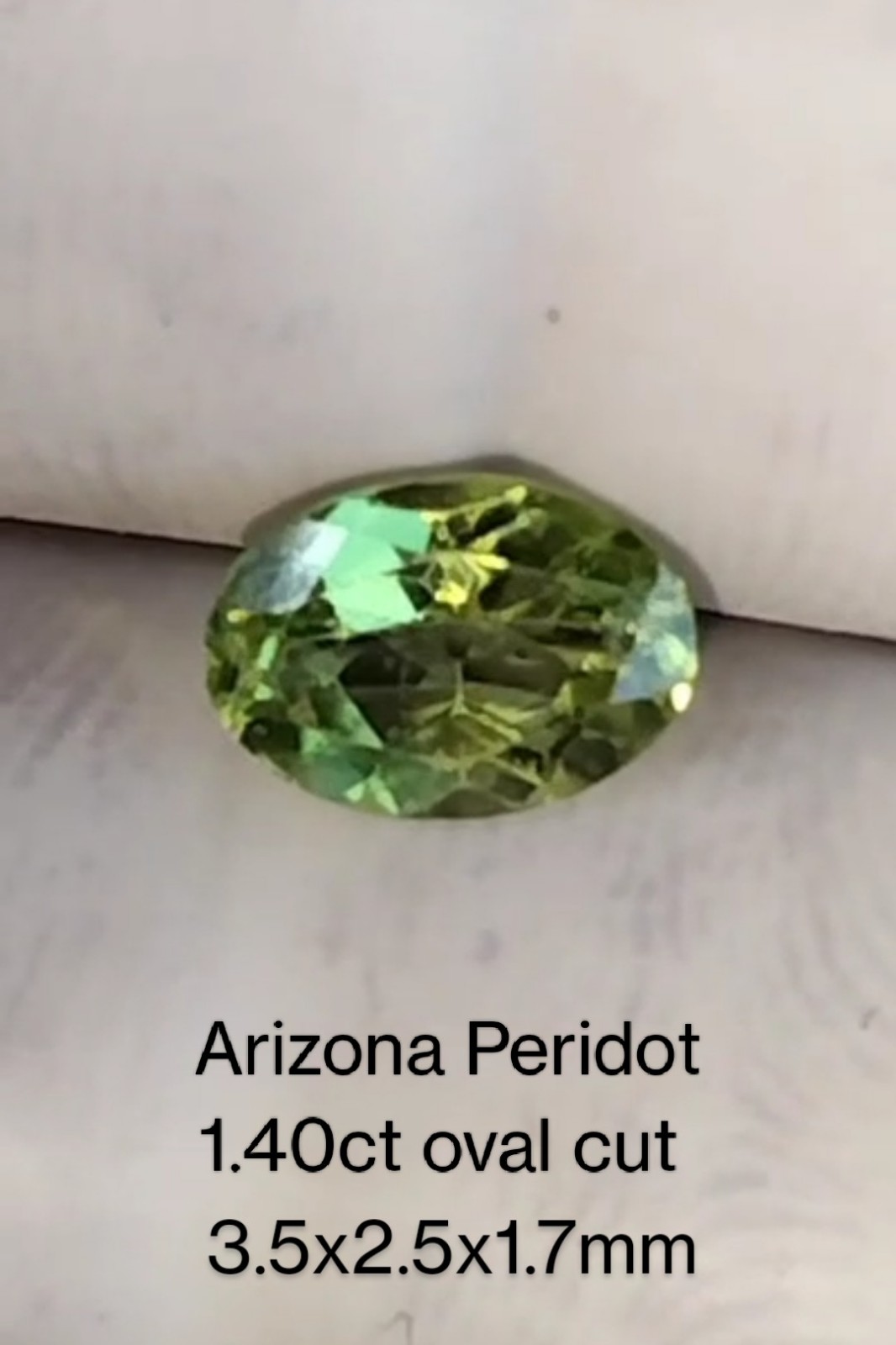 1.40ct Arizona Peridot oval cut