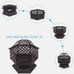 Wood Burning Fire Pit Outdoor Heater Backyard Patio Stove Fireplace Backyard