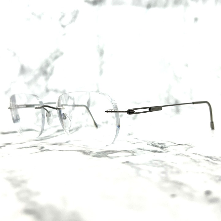 Silhouette 7534 40 6078 Titanium Brown Rimless Eyeglasses Frames 19-40 Austria