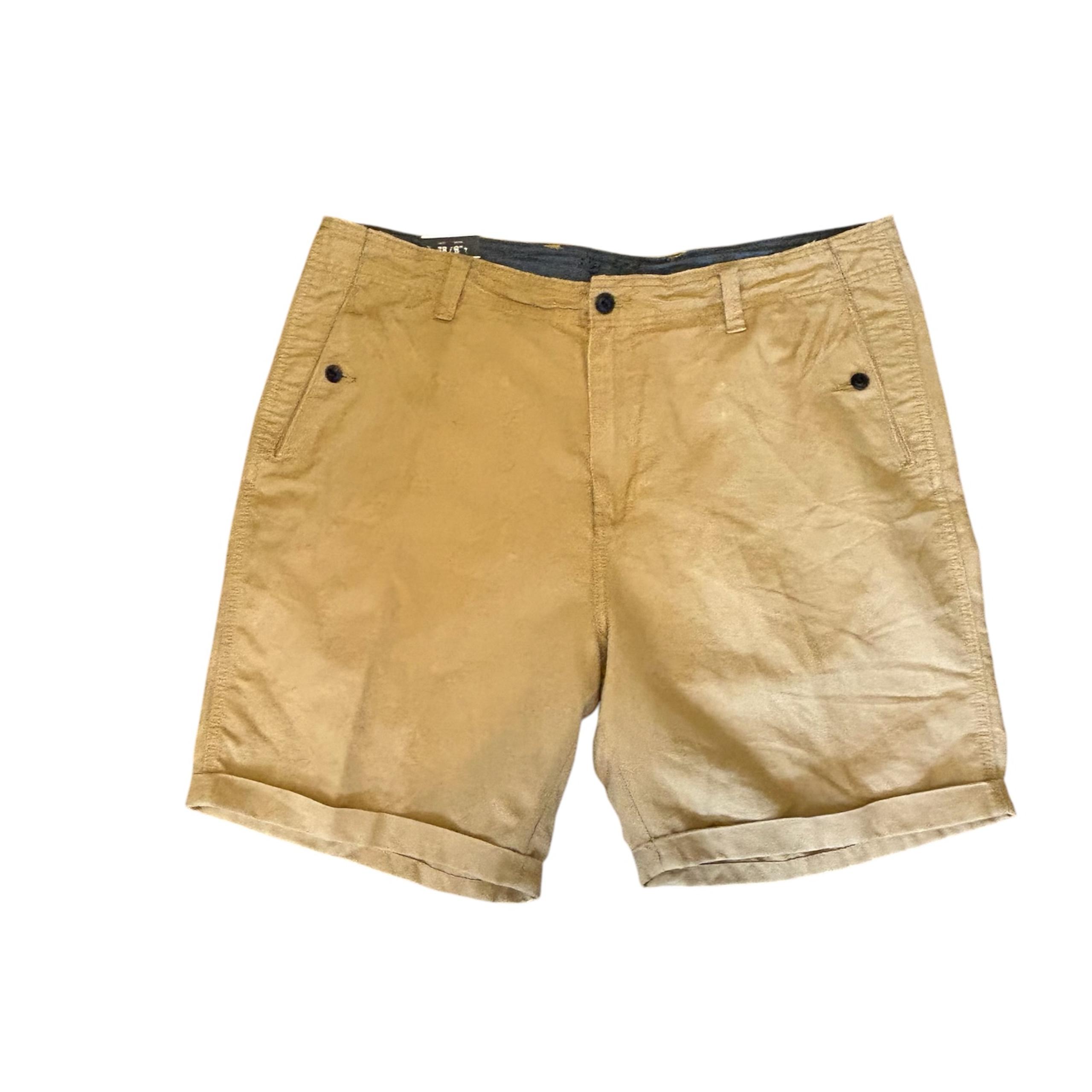 Men's Linen & Cotton Blend Nautica Flat Front Khaki Shorts 38” Waist New w/ Tags