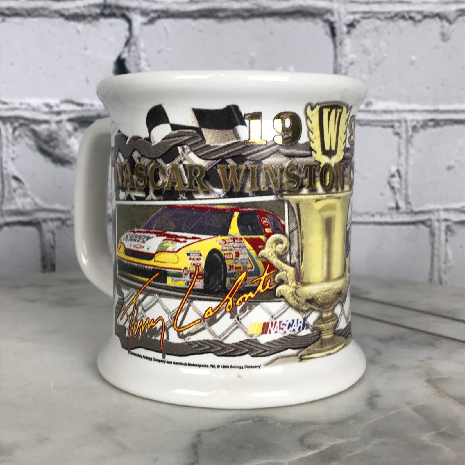 NASCAR Winston Cup Champion Terry Labonte 1996 Vintage Collectible Coffee Mug