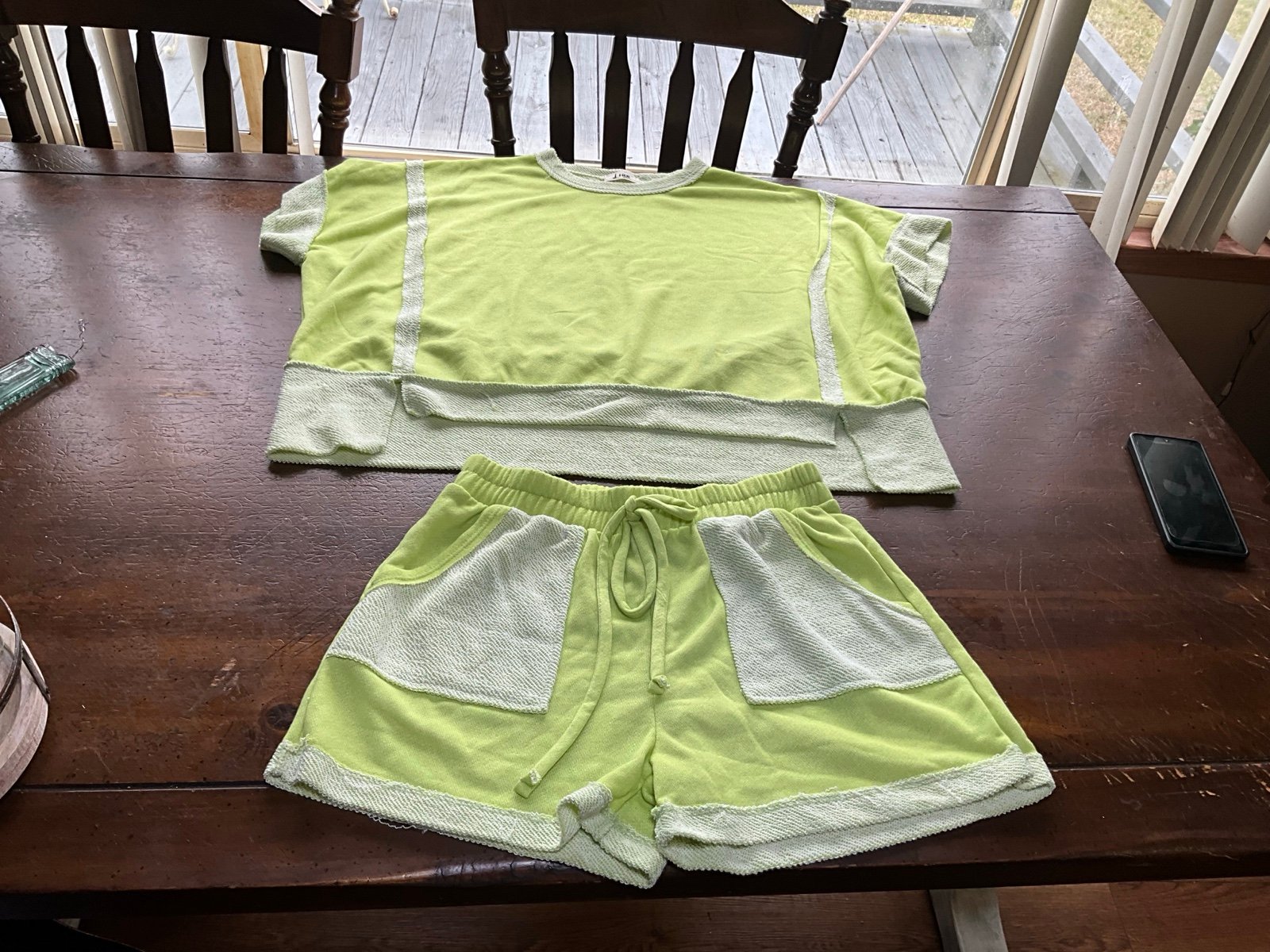 j. her medium shorts and shirt set