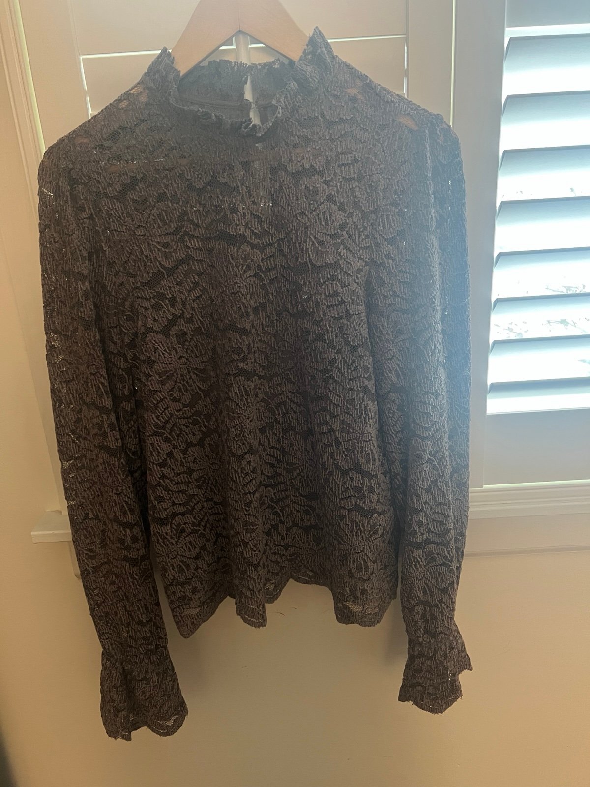 Anthropology eri + ali lace blouse