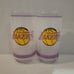 LOS ANGELES LAKERS DRINKING FROSTED GLASS 16 OZ VINTAGE MOBIL COLLECTIBLE
